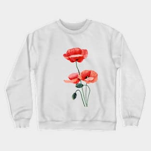 Red poppies Crewneck Sweatshirt